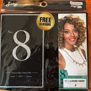 ZURY No. 8 Loose Deep curly hair. Color is #4
